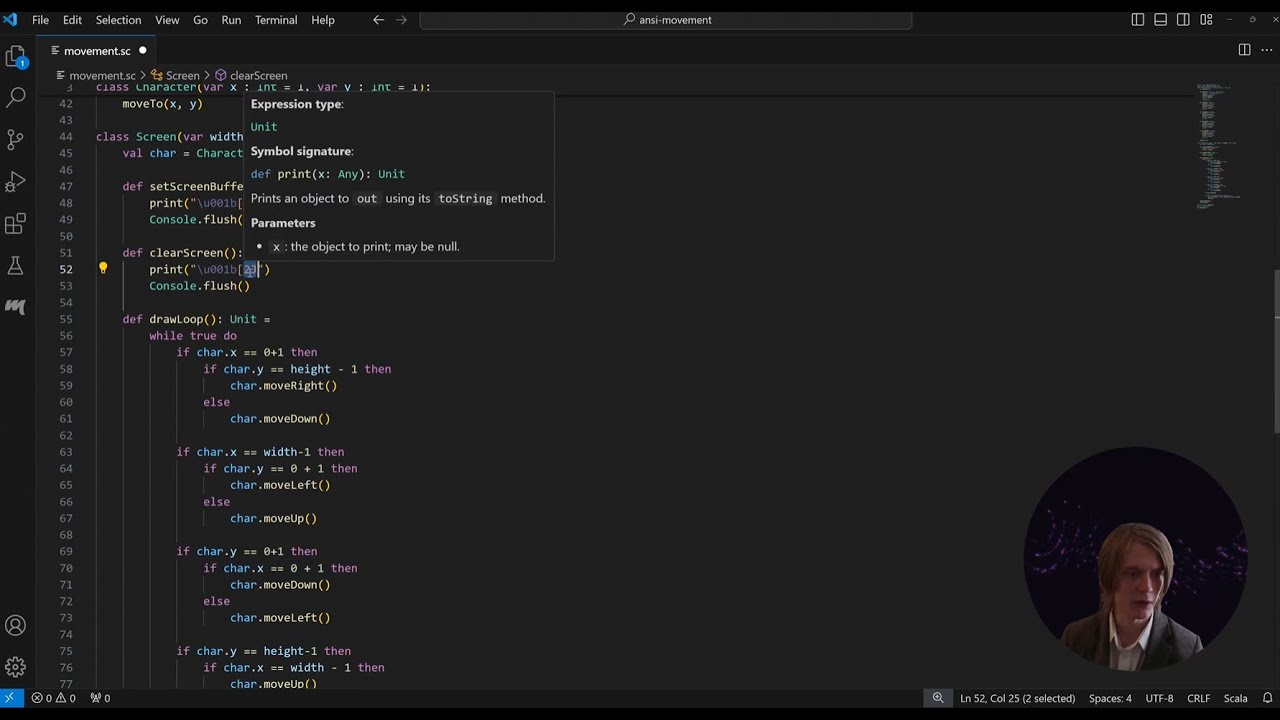 Drawing in the Terminal with ANSI Escape Code Cursor Movement