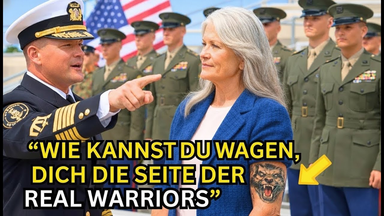 Sie kam nur zur Abschlussfeier ihres Enkels – bis der USMC-Kommandant ihr Tattoo sah und erstarrte.