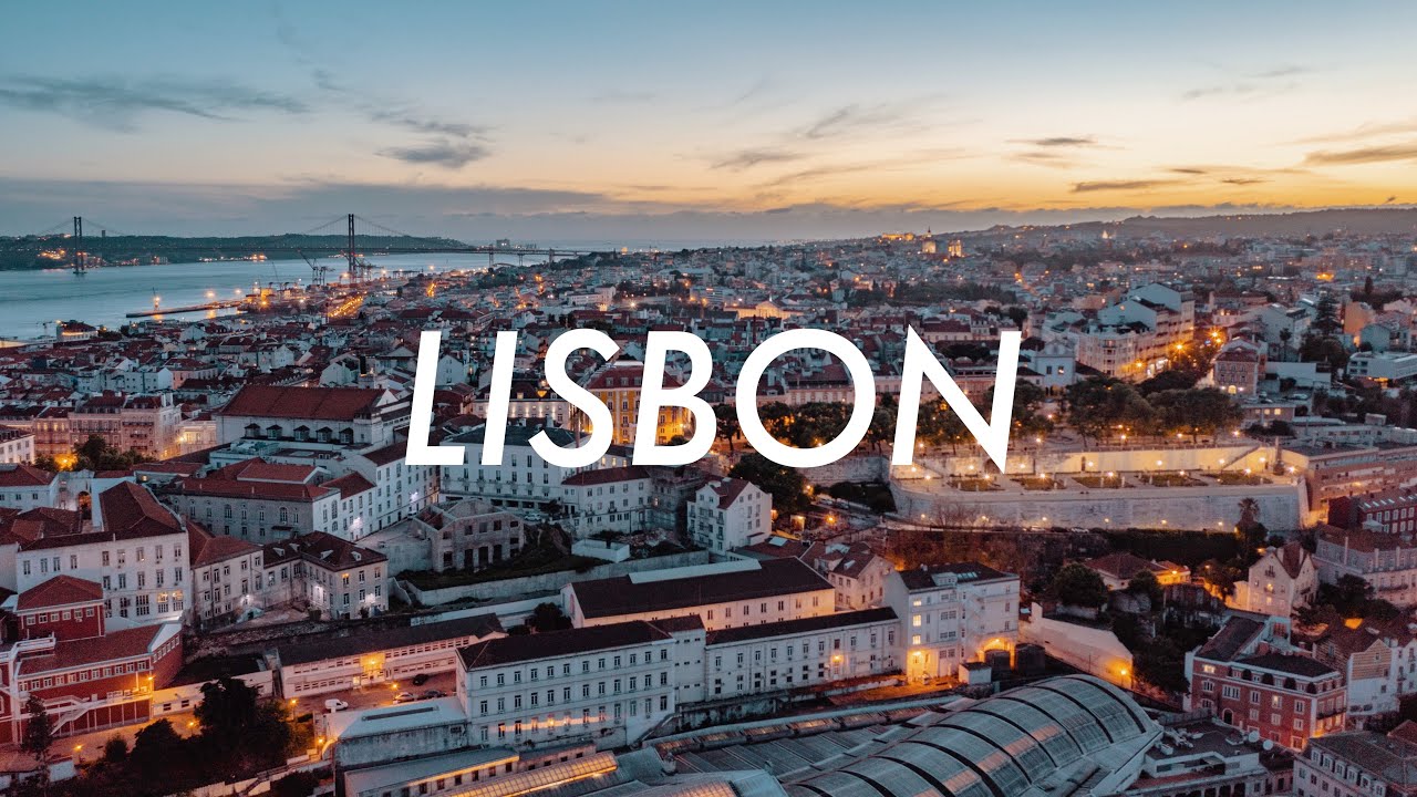 67 Minutes of Lisbon, Portugal: Beautiful Aerial Drone Stock Footage [4K]