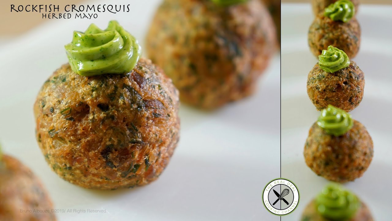 Rockfish Cromesquis Amuse-Bouche – Bruno Albouze