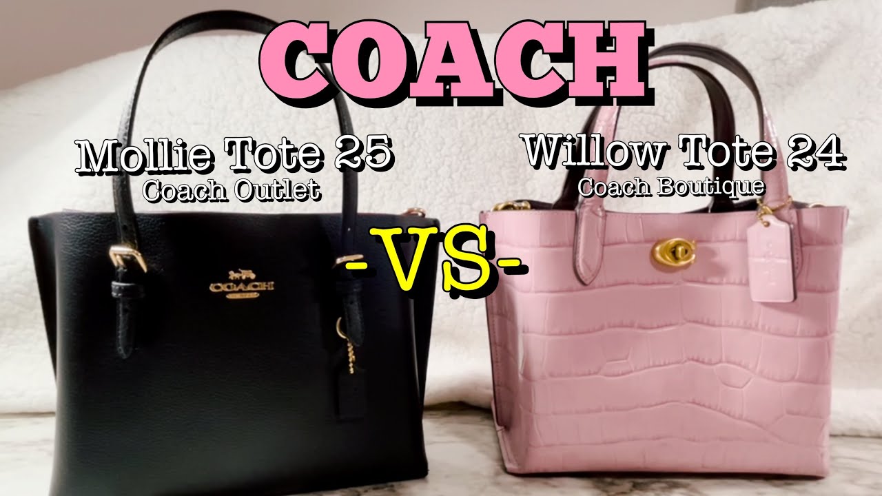 Coach Mollie ToTe 25 против Willow Tote 24 | Сравнение, обзор, обзор крупным планом и многое друг...