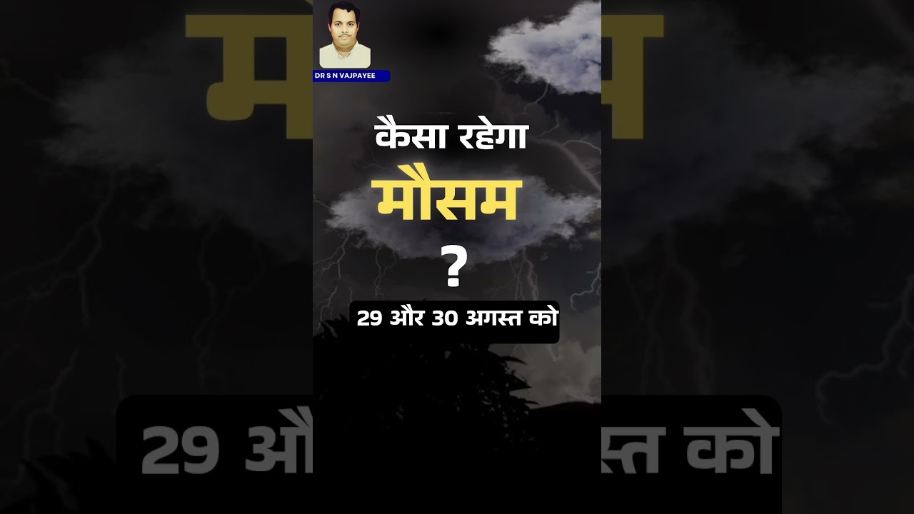 कैसा रहेगा मौसम 29 और 30 अगस्त को ? #delhirain #astrology #weather #currentaffairs #delhi #delhirain
