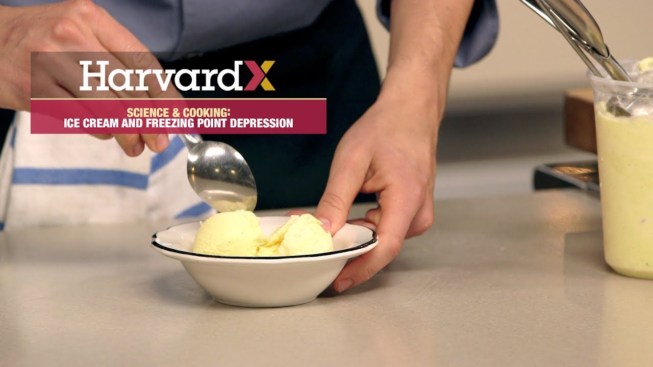 Ice cream and freezing point depression