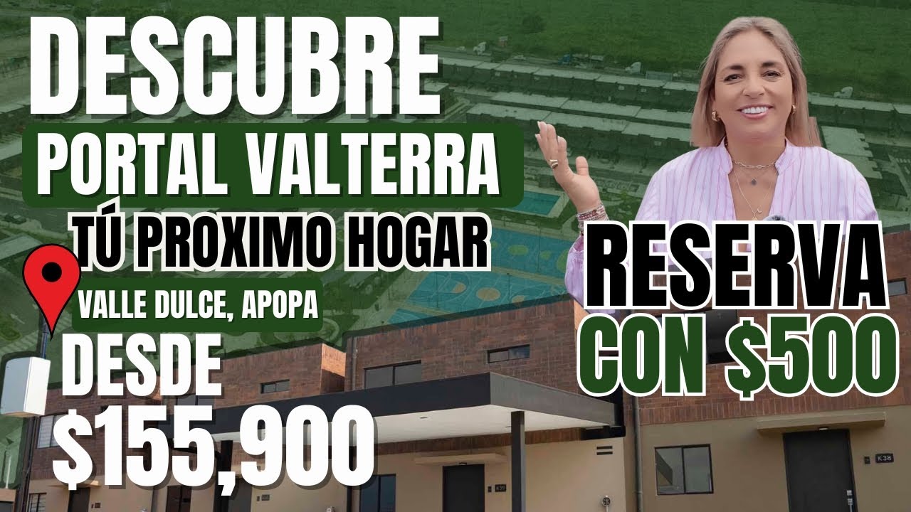 “¡Tu casa en El Salvador lista YA! 🏡 Portal Valterra te espera con solo $500 de reserva”