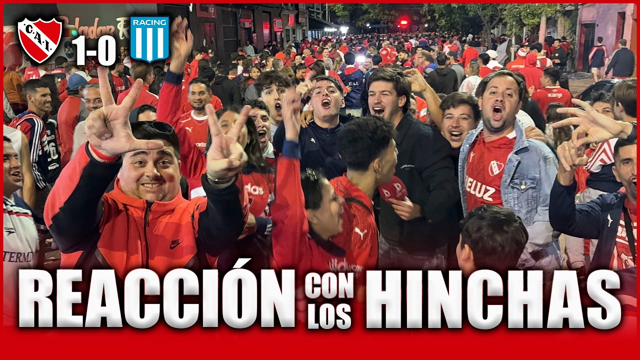 ❤️&zwj;🔥 REACCI&Oacute;N CON LOS HINCHAS | HIJOS NUESTROS MORIR&Aacute;N (+23) | #Independiente 1-0 Racing 