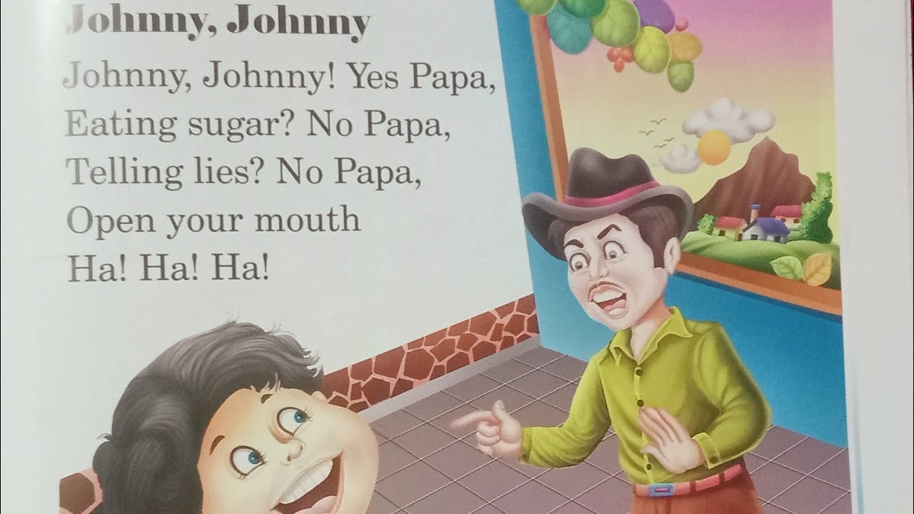 johnny yes papa interested poem☺️ Lyrics || top English Nursery Rhymes for Kids