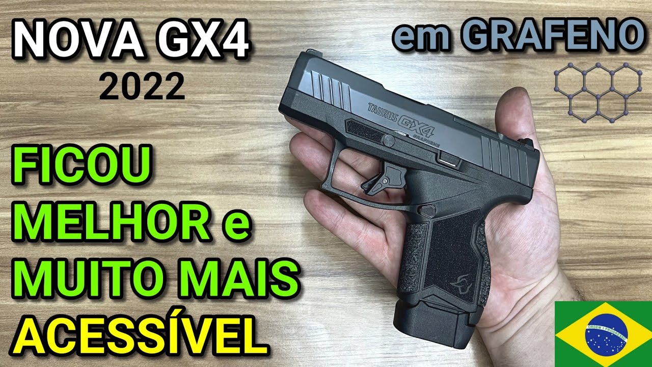 NOVA GX4 GRAFENO: FICOU MUITO MAIS ACESSÍVEL! Seria a Melhor 9mm da Taurus para Porte em 2022?