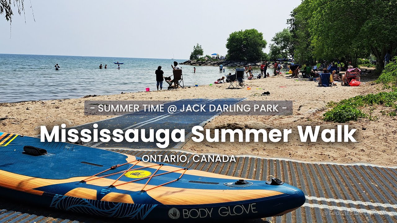 Jack Darling Memorial Park Walk: Mississauga 4K Summer Beach Walk (West of Toronto)