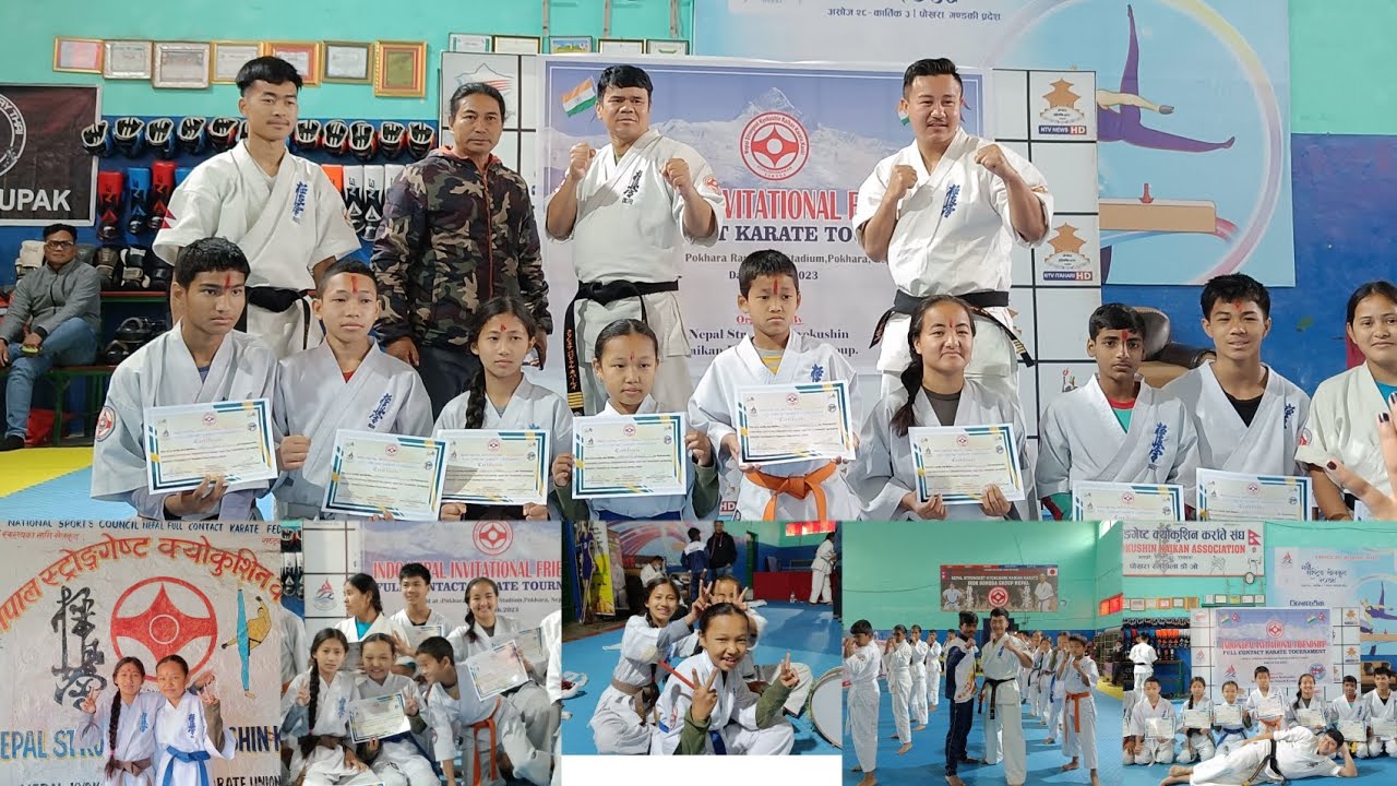 Nepal -india invitational friendship full contact karate tournament at Pokhara Rangasala 🙏🙏🙏