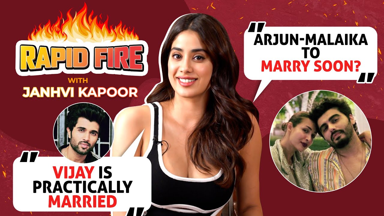 Vijay Deverakonda is practically married: Janhvi's RAPID FIRE on swayamvar, Arjun-Malaika's wedding
