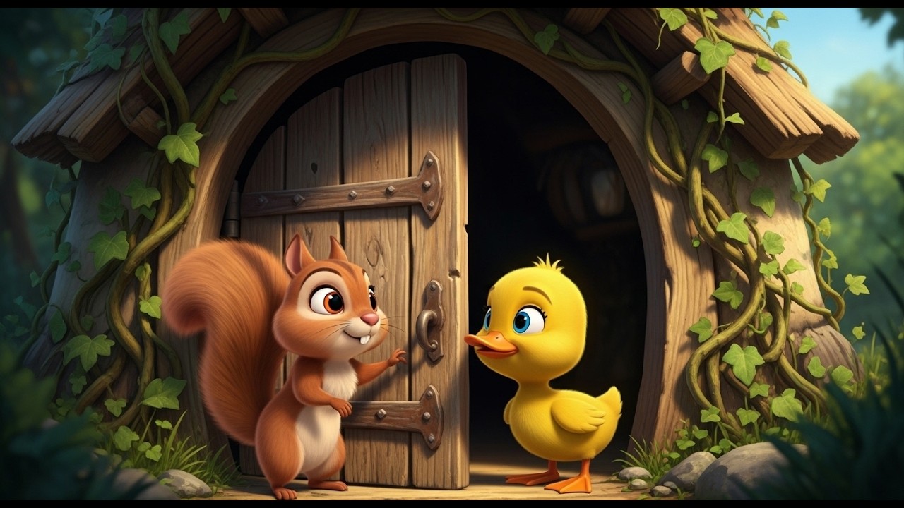Lilli the Duck & Max the Squirrel 🐥🐿️ | Cozy Forest Hut Adventure | Bedtime Kids Cartoon Story