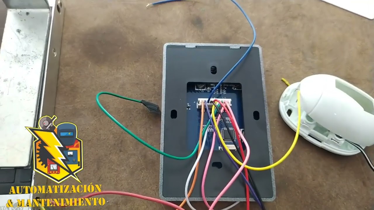 cómo instalar - conectar un control de acceso con cerradura eléctrica / electroiman.