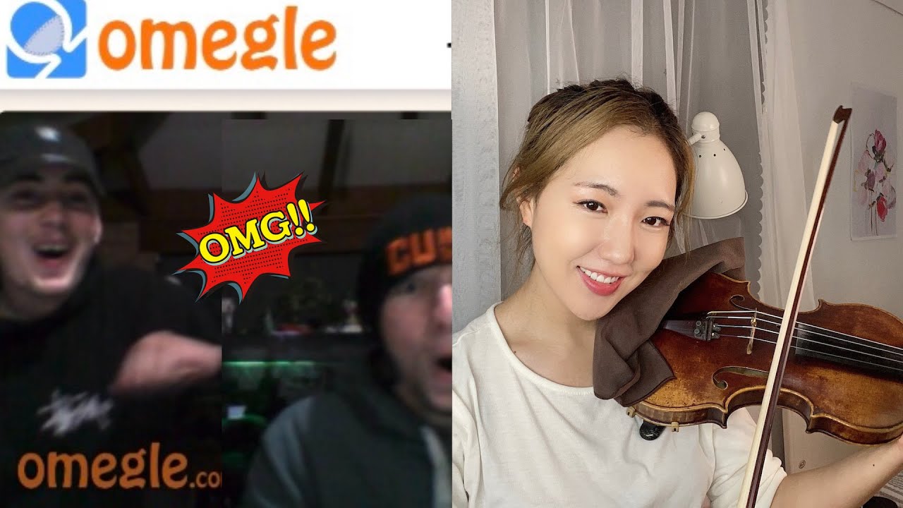 Корейская девушка играет на скрипке на Omegle и OmeTV (и разоблачает расиста).
