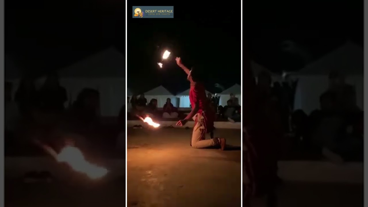 Enjoy The Folk dance at Desert Heritage Camps and Resort.