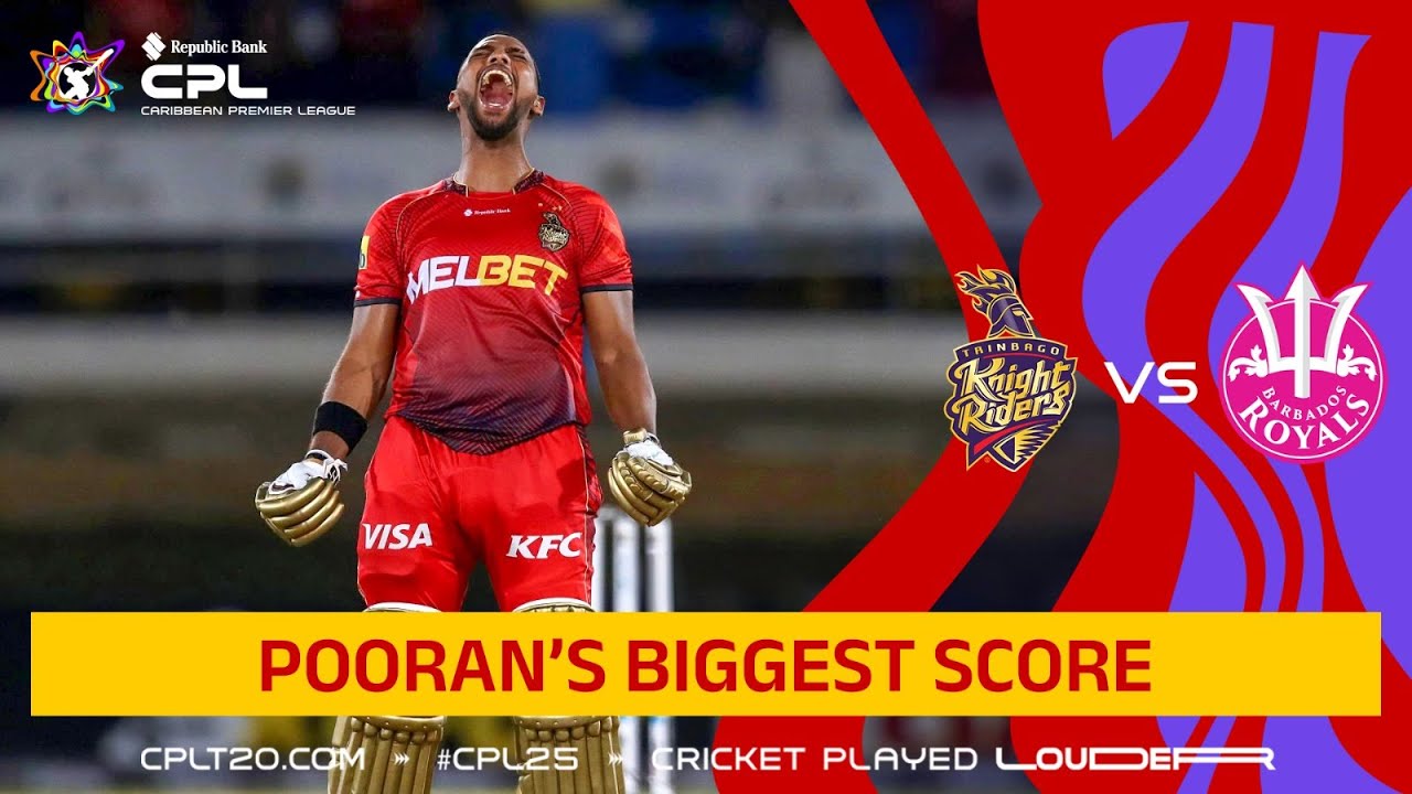 Nicholas Pooran's Hits INCREDIBLE Century and HIGHEST-EVER CPL Score!