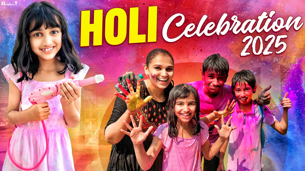 Holi Celebration 🌈|| Fun With Family😍|| 
