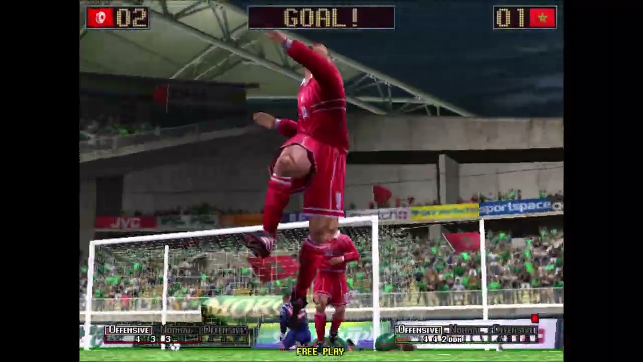 VIRTUA STRIKER 3 – 2001 arcade retrogame longplay , Tunisia Playthrough