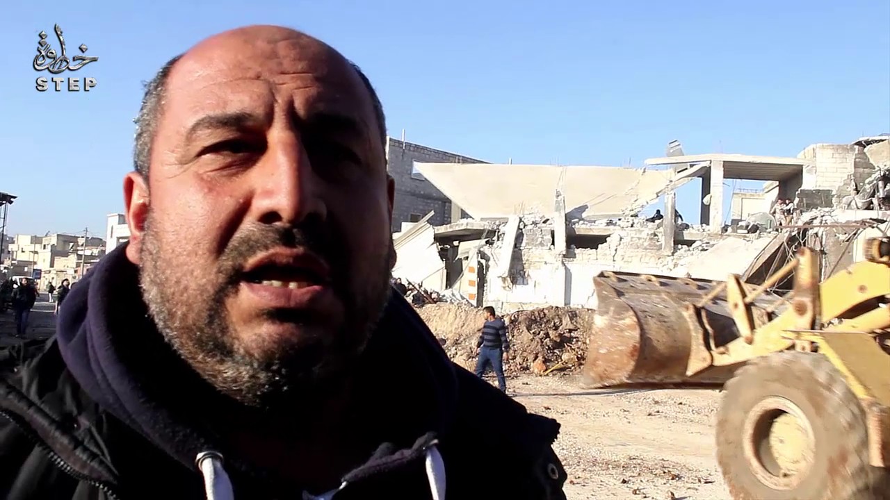 خطوة || شاهد من الدمار جراء قصف الطيران الروسي مدينة الأتارب بريف حلب الغربي بصواريخ إرتجاجية
