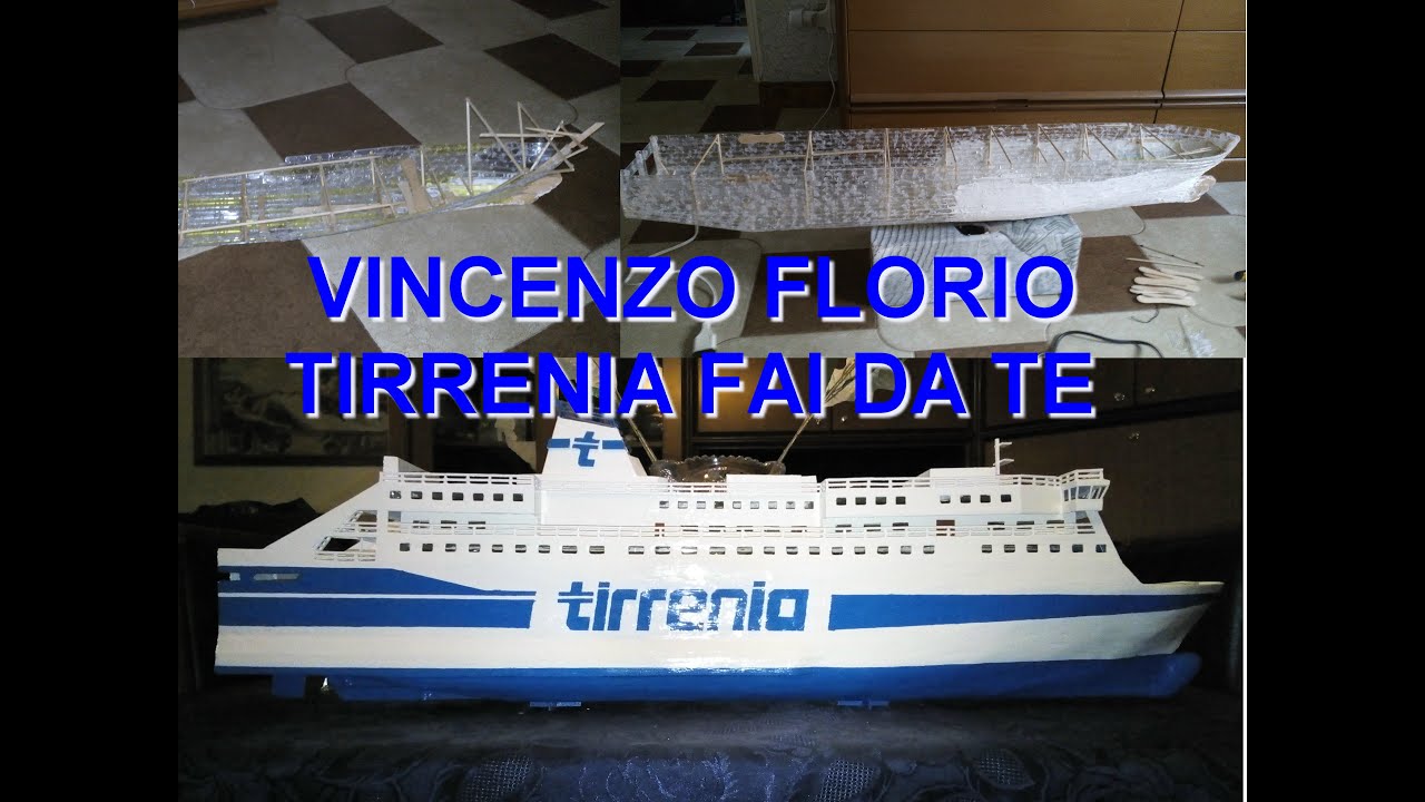 Vincenzo Florio nave traghetto Tirrenia modellino (modelismo model) fai da te Palermo Napoli