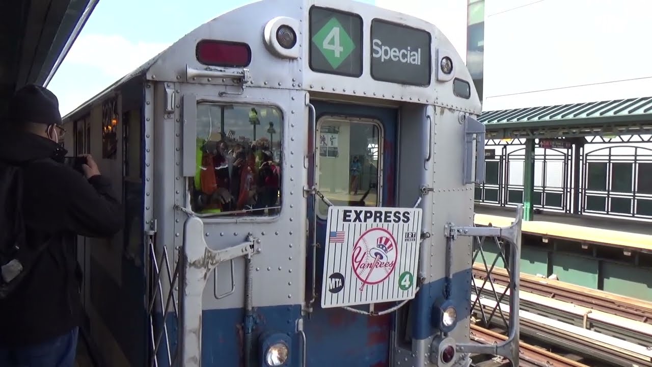 R33ML/R33WF Trains Leaving 161 St-Yankees Stadium