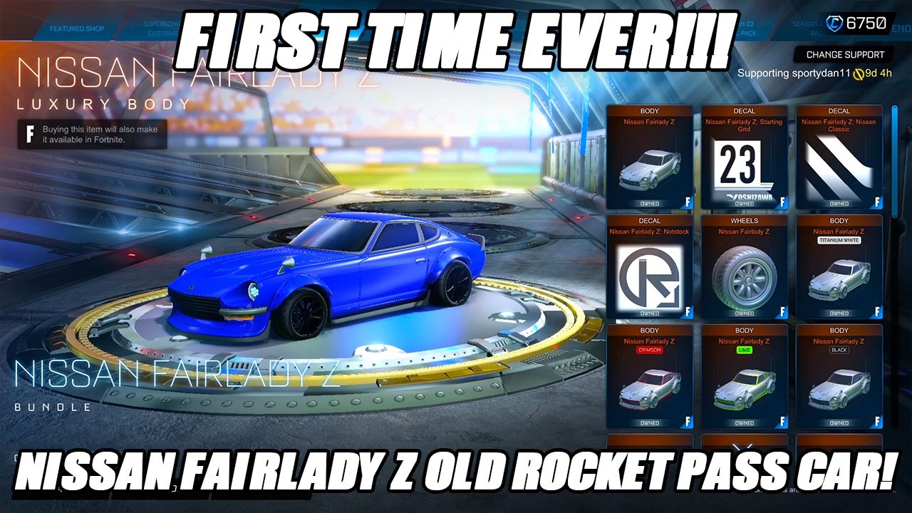 *НОВИНКА* NISSAN FAIRLADY Z ROCKET PASS В МАГАЗИНЕ ПРЕДМЕТОВ ROCKET LEAGUE ВПЕРВЫЕ!!!