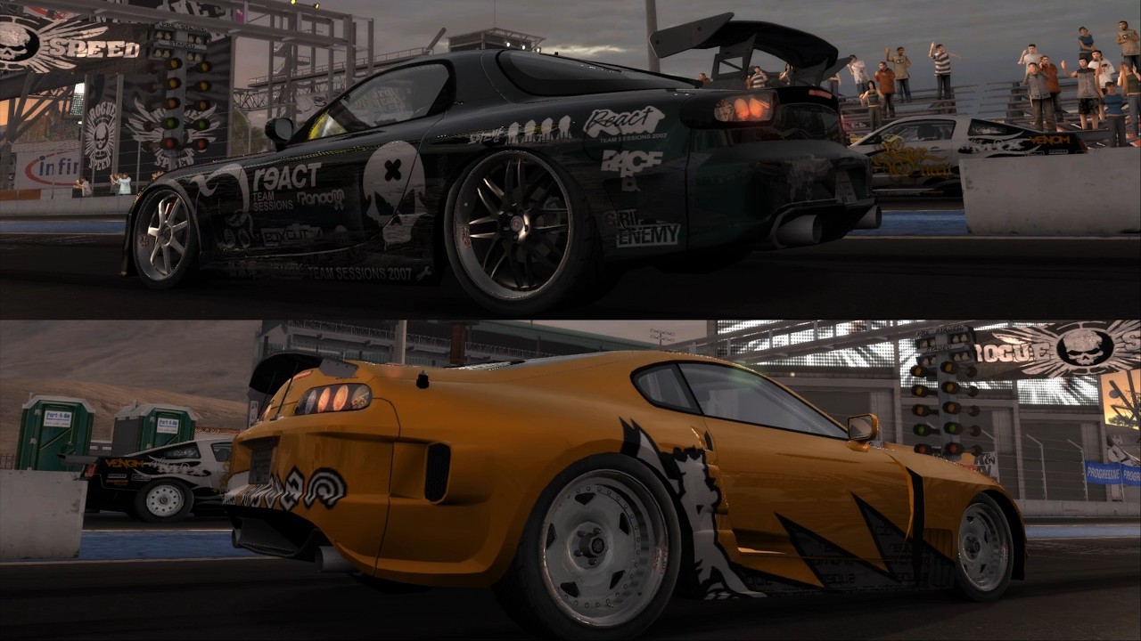 Mazda RX-7 and Toyota Supra vs Buffed Karol 