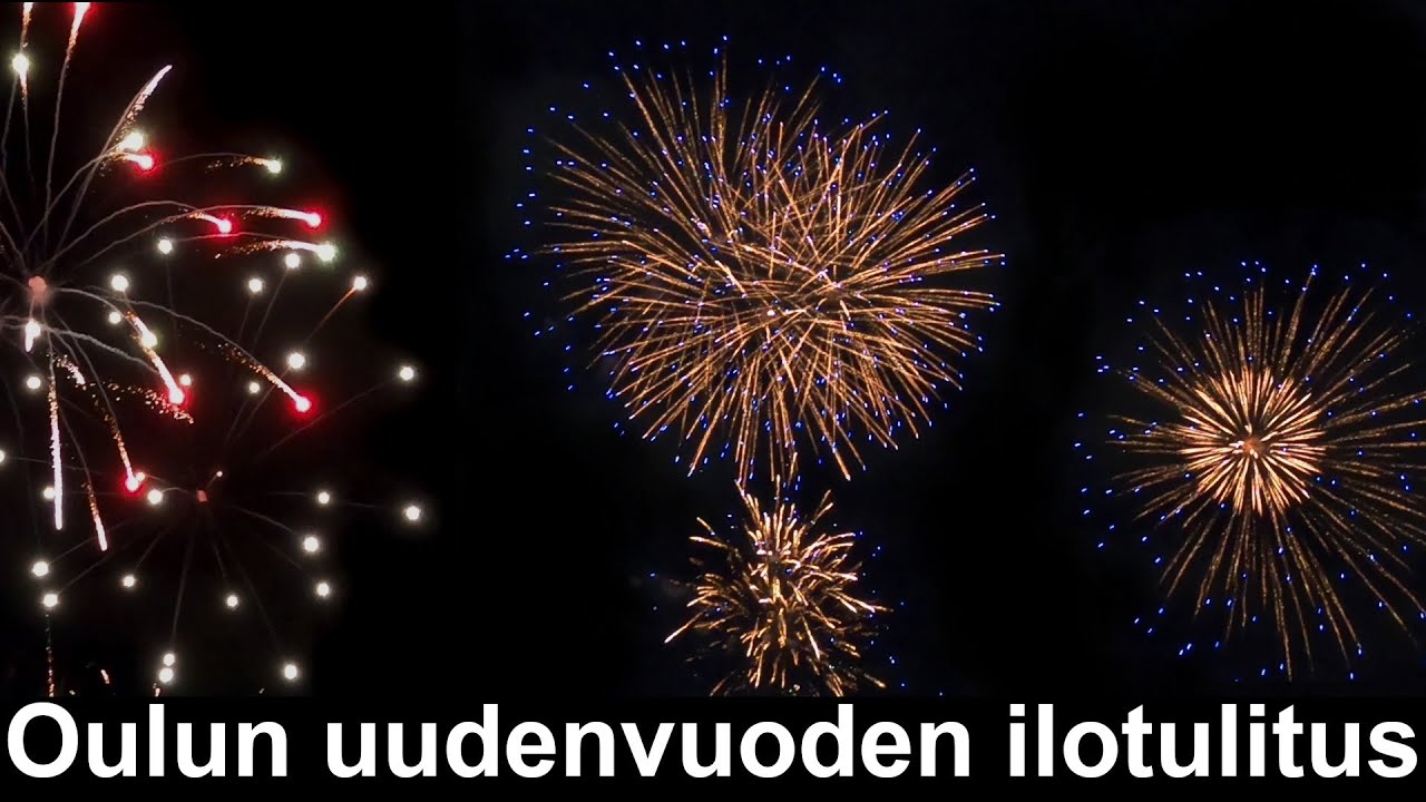 Oulun uudenvuoden ilotulitus 2025