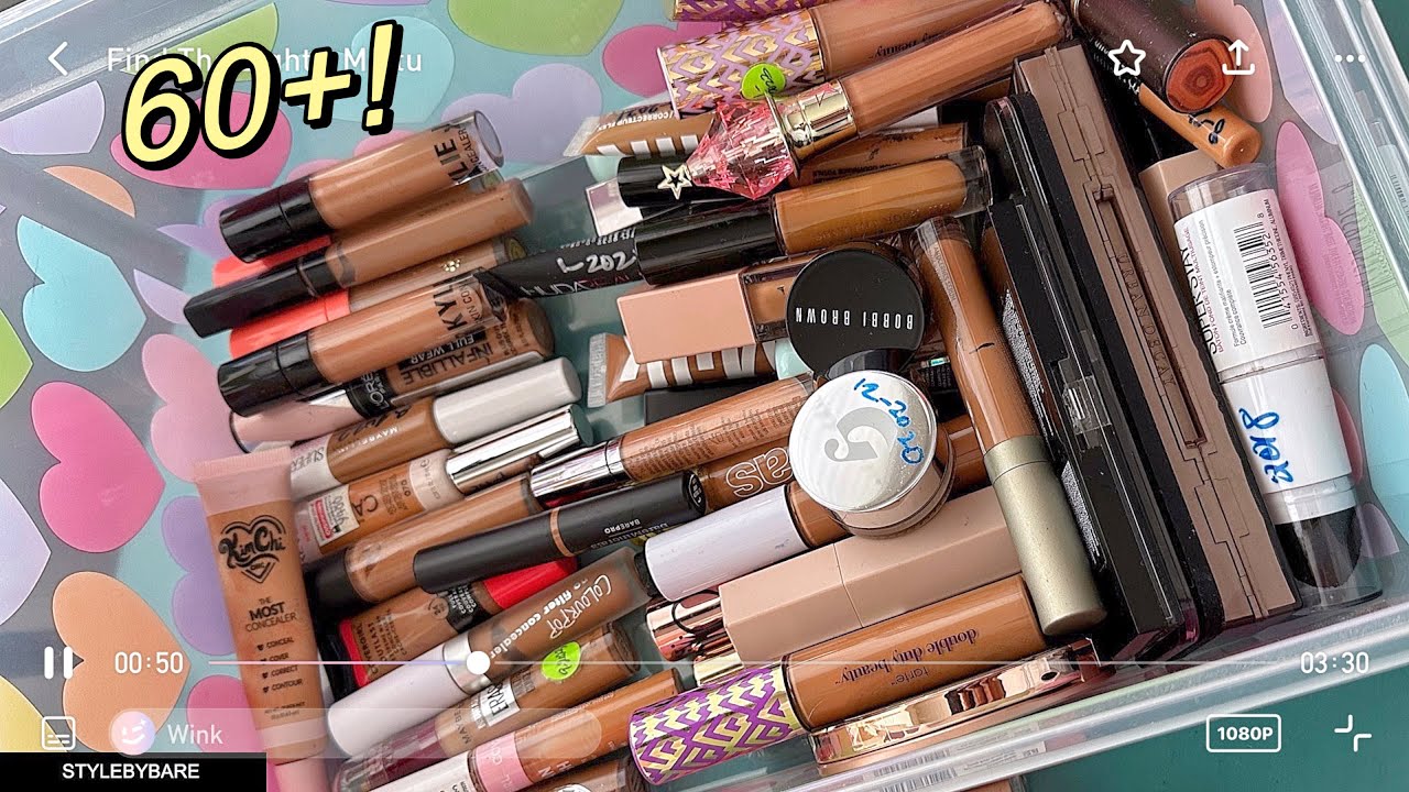 Concealer Makeup Declutter 2023! Correctors & Contour too..60+ tossed!