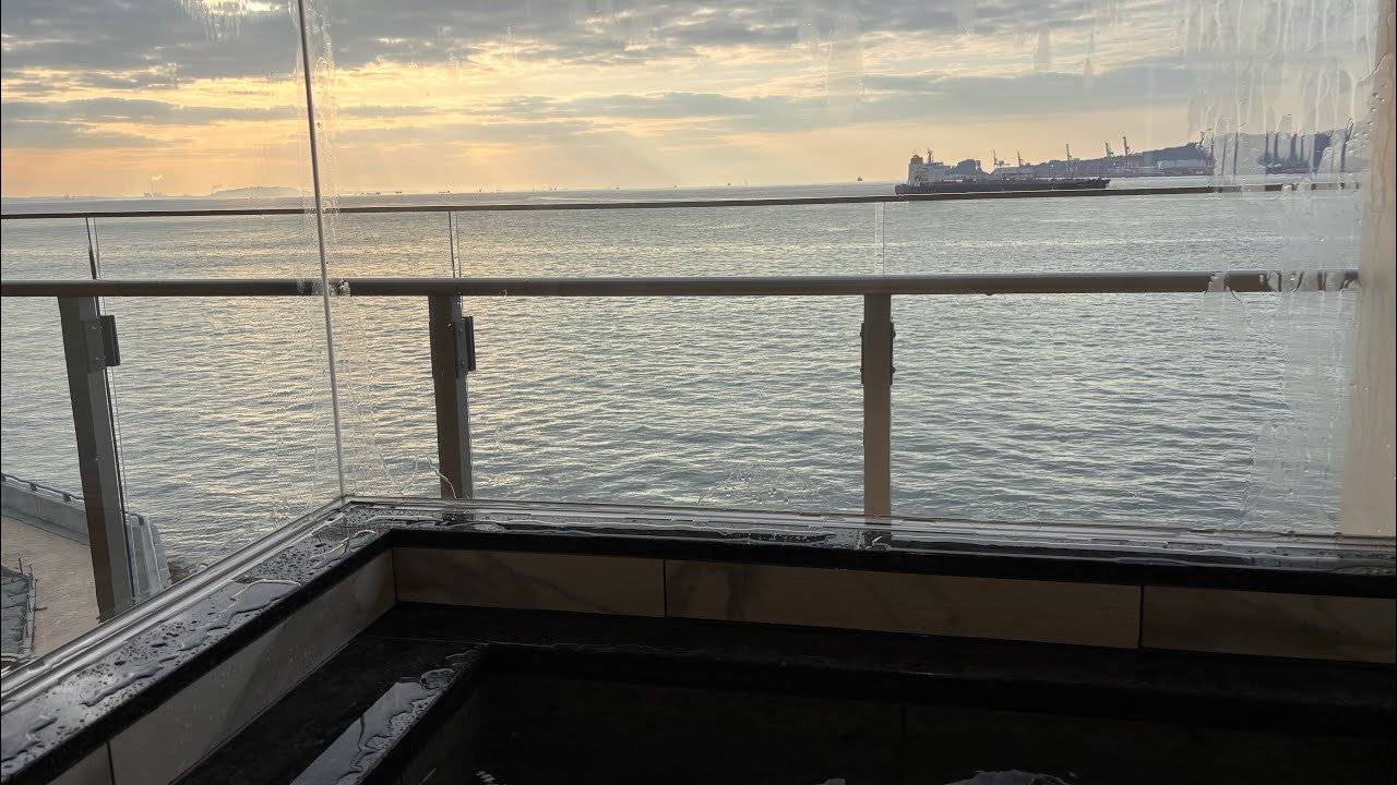 【3/8 朝LIVE】関門海峡の朝☀️風の海のお部屋から朝日ライブ｜山口の海から　#朝ライブ #温泉 #Onsen #japantravel 