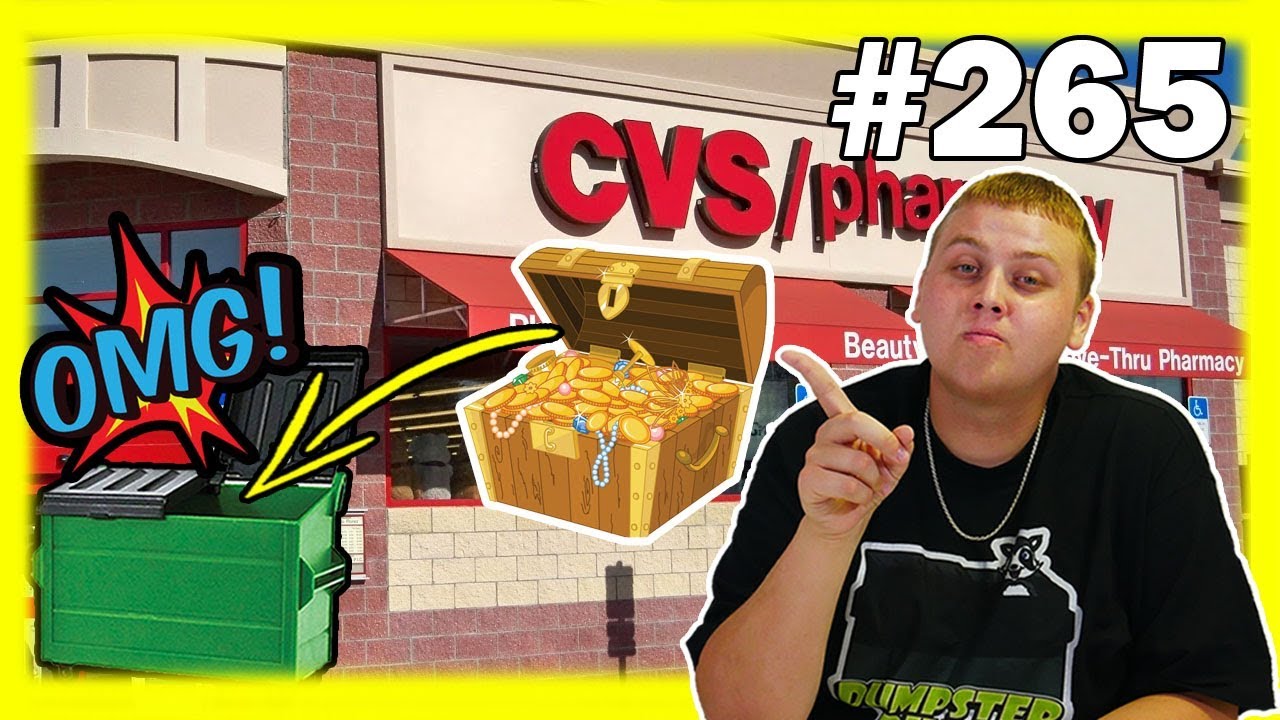 CVS Dumpster Diving! BEST Haul EVER! $500+ Makeup + Food + MORE! Night 265