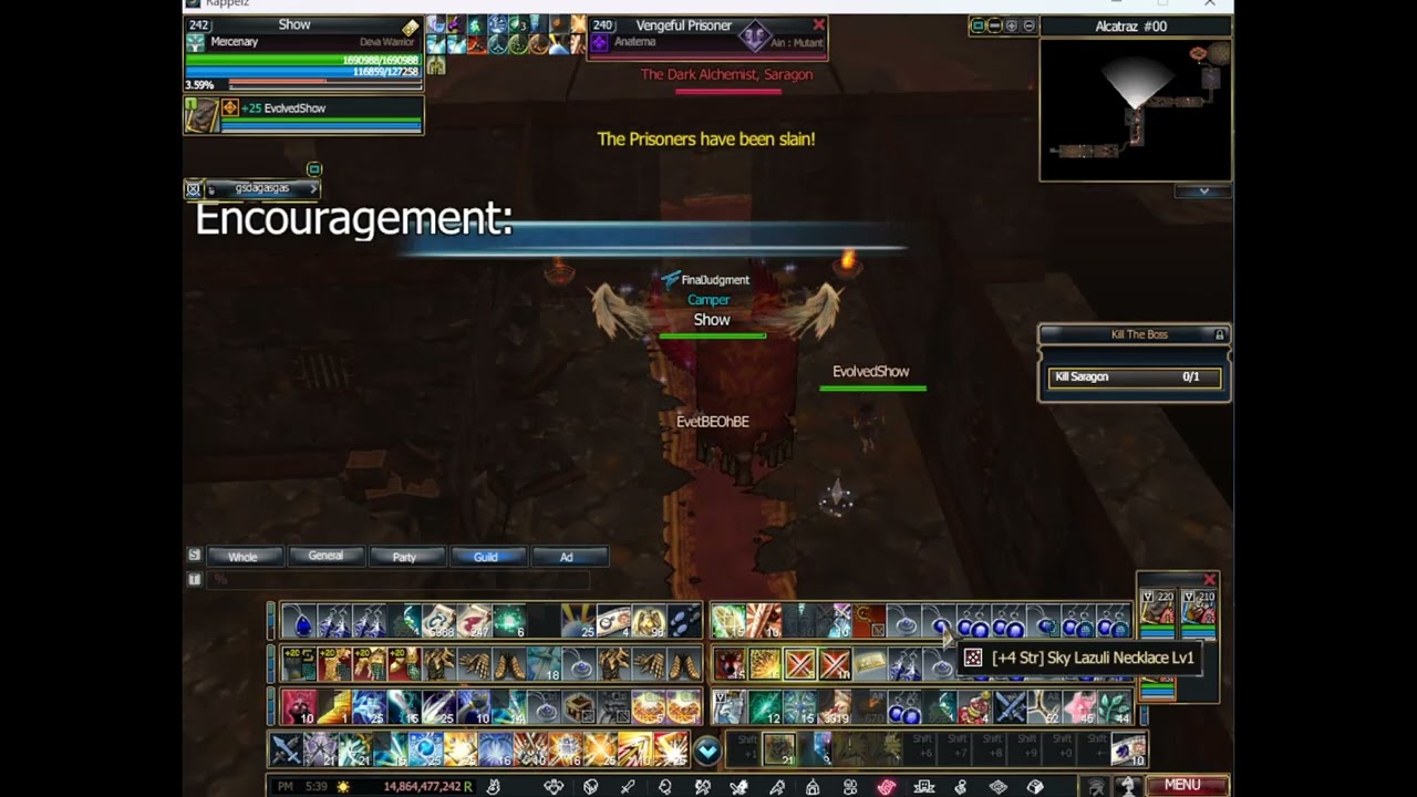 Rappelz 9.10 Stage 1 Alcatraz Mercenary (Solo)