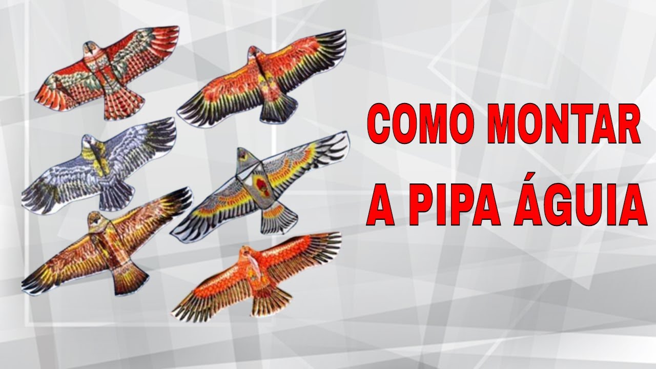 Como MONTAR: A PIPA EM FORMA DE ÁGUIA 3D (VÍDEO 1)