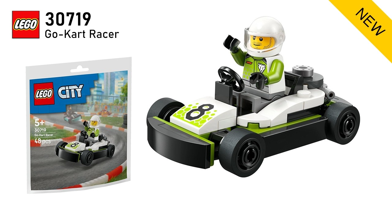 LEGO City Racing 30719 Go-Kart Racer (2026) - unbox and speed building