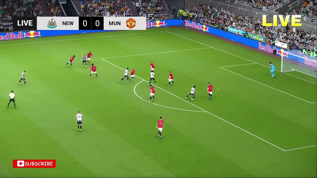 🔴LIVE: NEWCASTLE UNITED VS MANCHESTER UNITED | PREMIER LEAGUE | SIMULATION GAMEPLAY