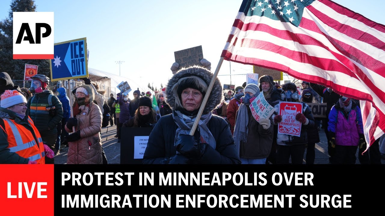 LIVE: Protest held at Whipple building over immigration enforcement surge
