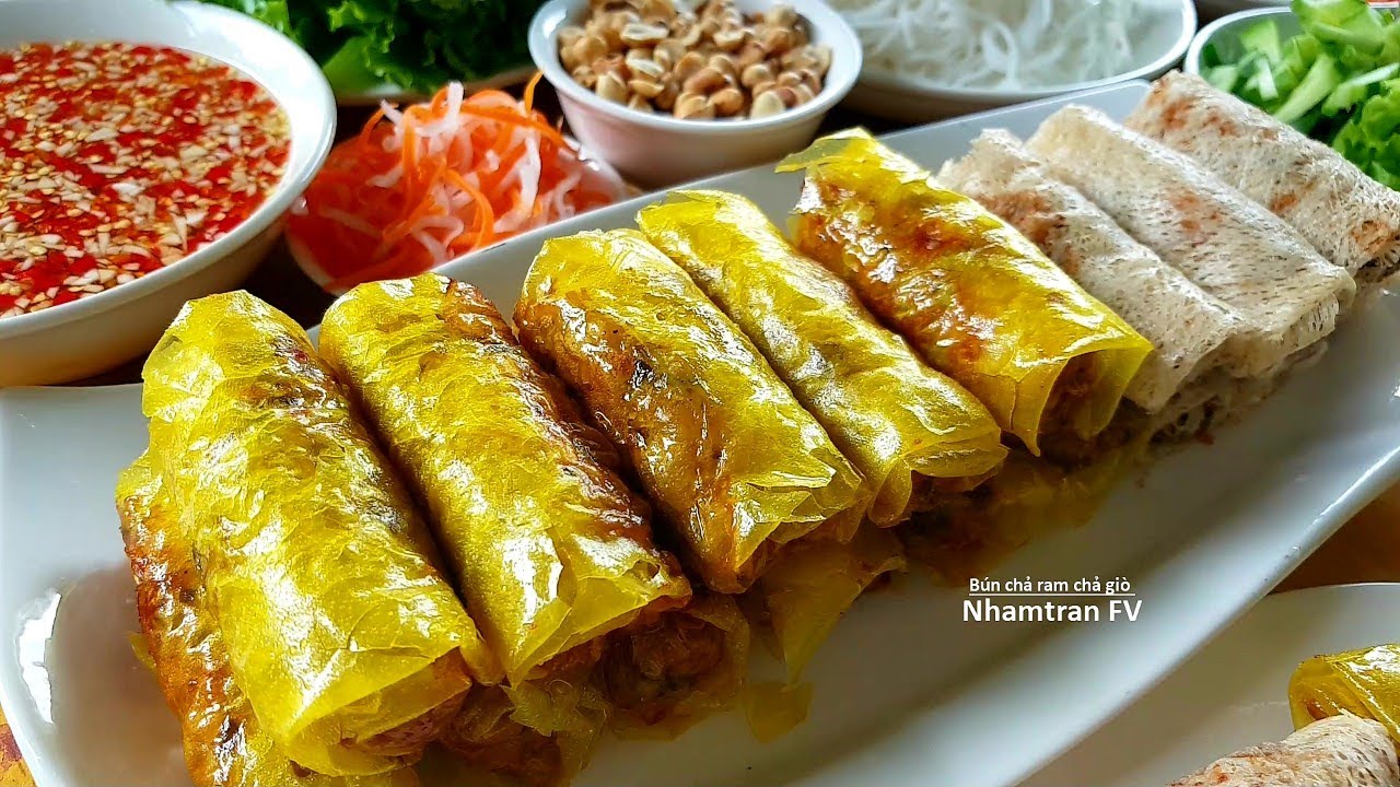 B&Uacute;N CHẢ RAM CHẢ GI&Ograve; gi&ograve;n rụm b&ugrave;i b&ugrave;i thơm ngon m&agrave; c&aacute;ch l&agrave;m kh&ocirc;ng kh&oacute; |Nhamtran FV