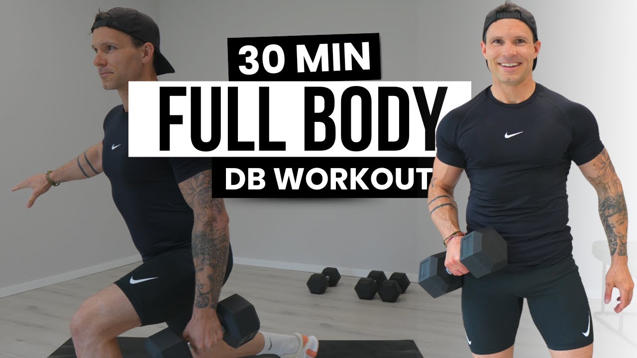 30 Min FULL BODY WORKOUT with WEIGHTS | Build Strength & Muscle at Home