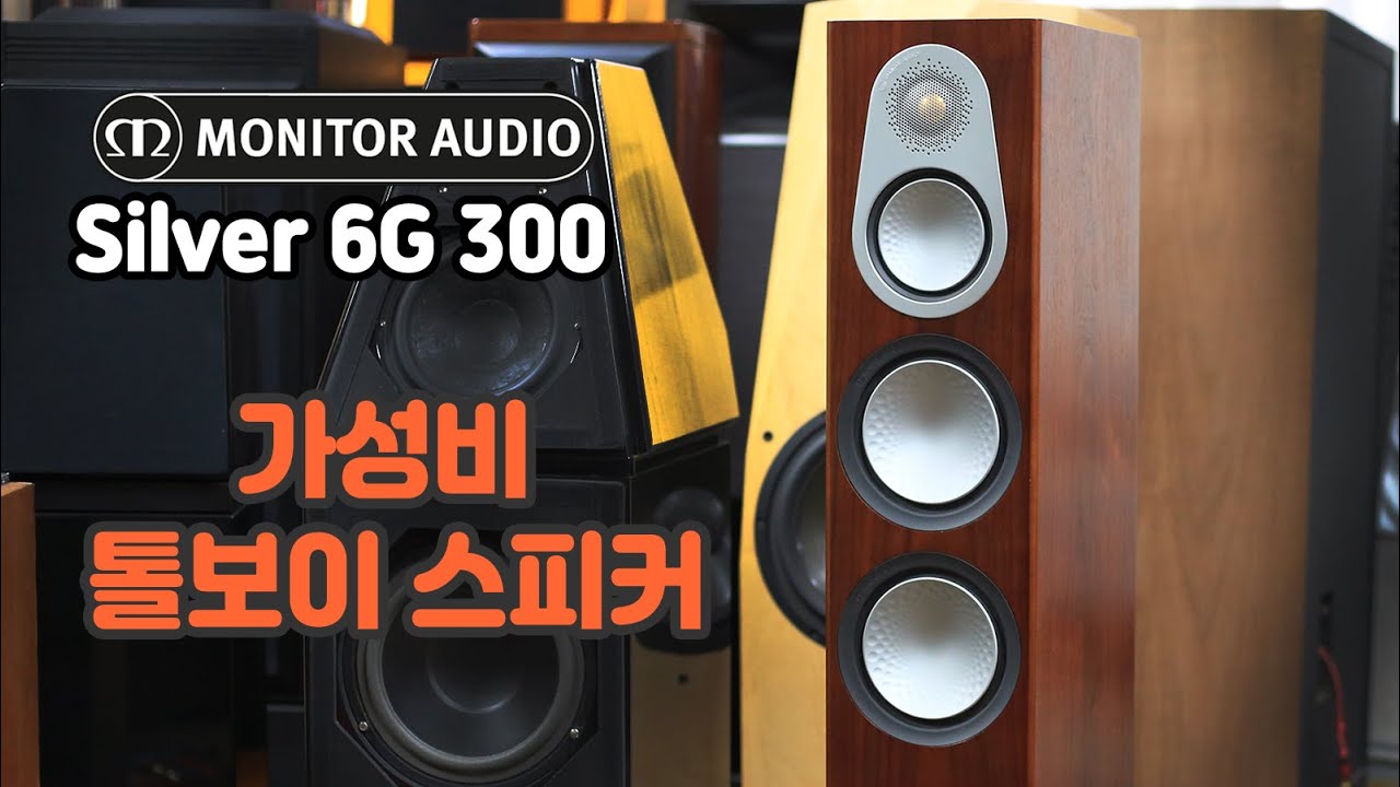 가성비 톨보이 스피커 모니터오디오 실버 300 6G