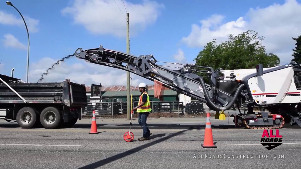 Asphalt Pavement Milling by All Roads Construction, City of Chilliwack, BC, 2019
