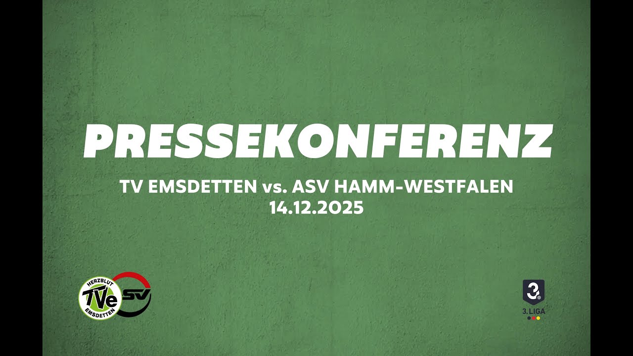 Pressekonferenz TV Emsdetten - ASV Hamm - Westfalen
