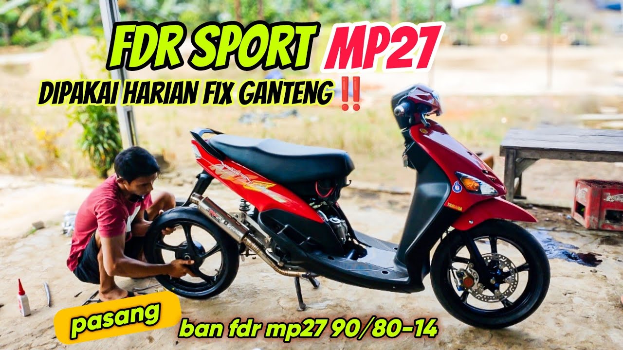 Mio Sporty Pasang Ban FDR Sport MP27- 90/80-14
