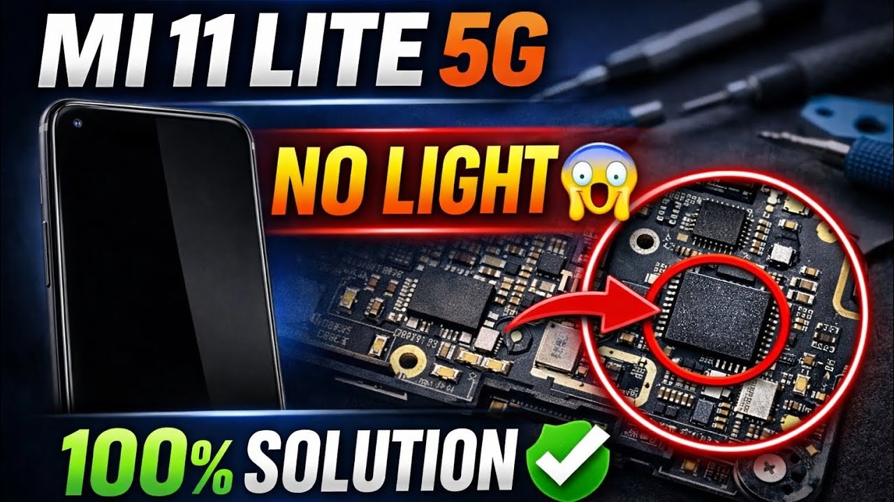 Mi 11 Lite 5G Light Problem | Graphics OK | Backlight Supply Solution