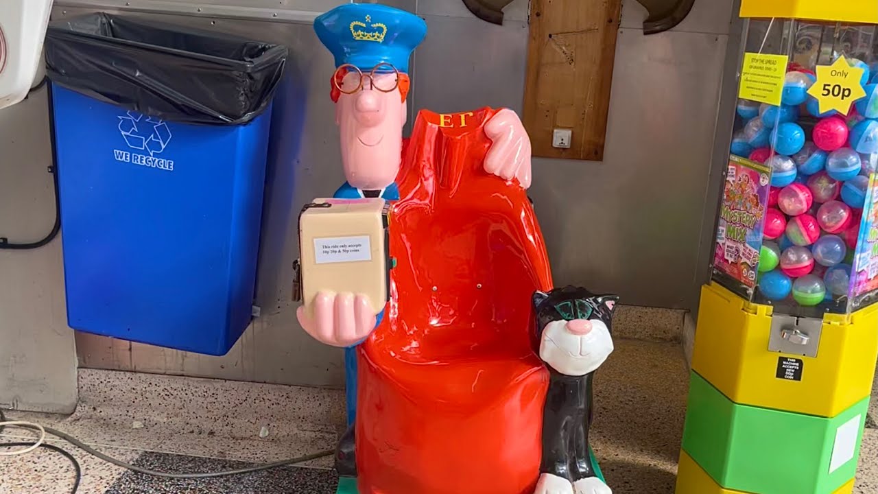 500 Subscriber Special! OMC Electronics Postman Pat Coin Operated Kiddie Ride 