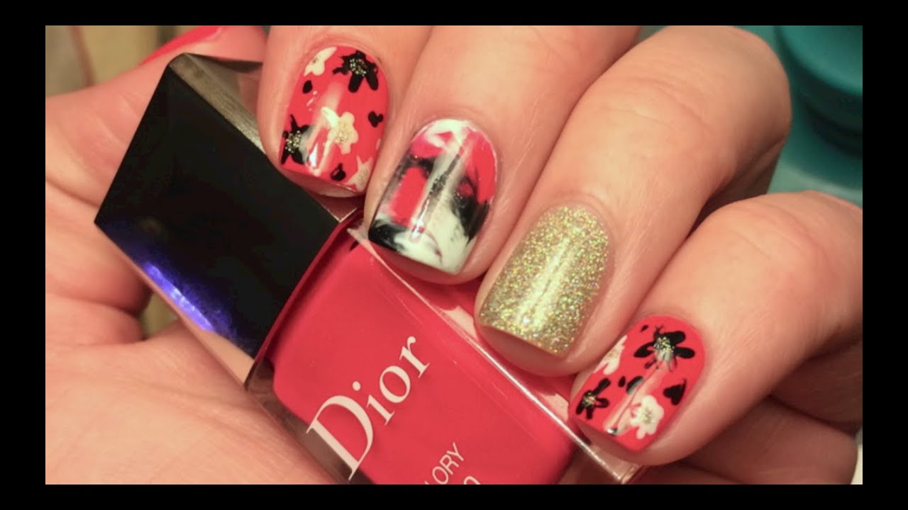 Easy Nail Art-Plastic Bag Mani/Abstract Flowers!