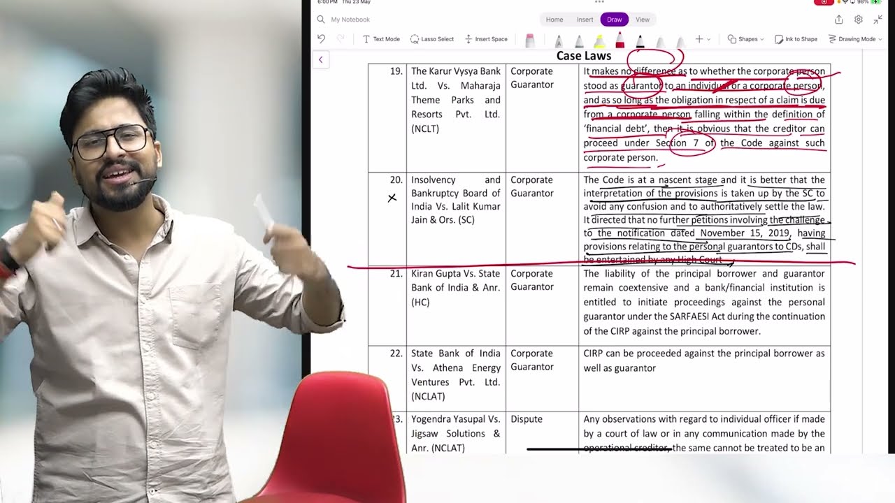 IBC case laws marathon || New syllabus || IBC