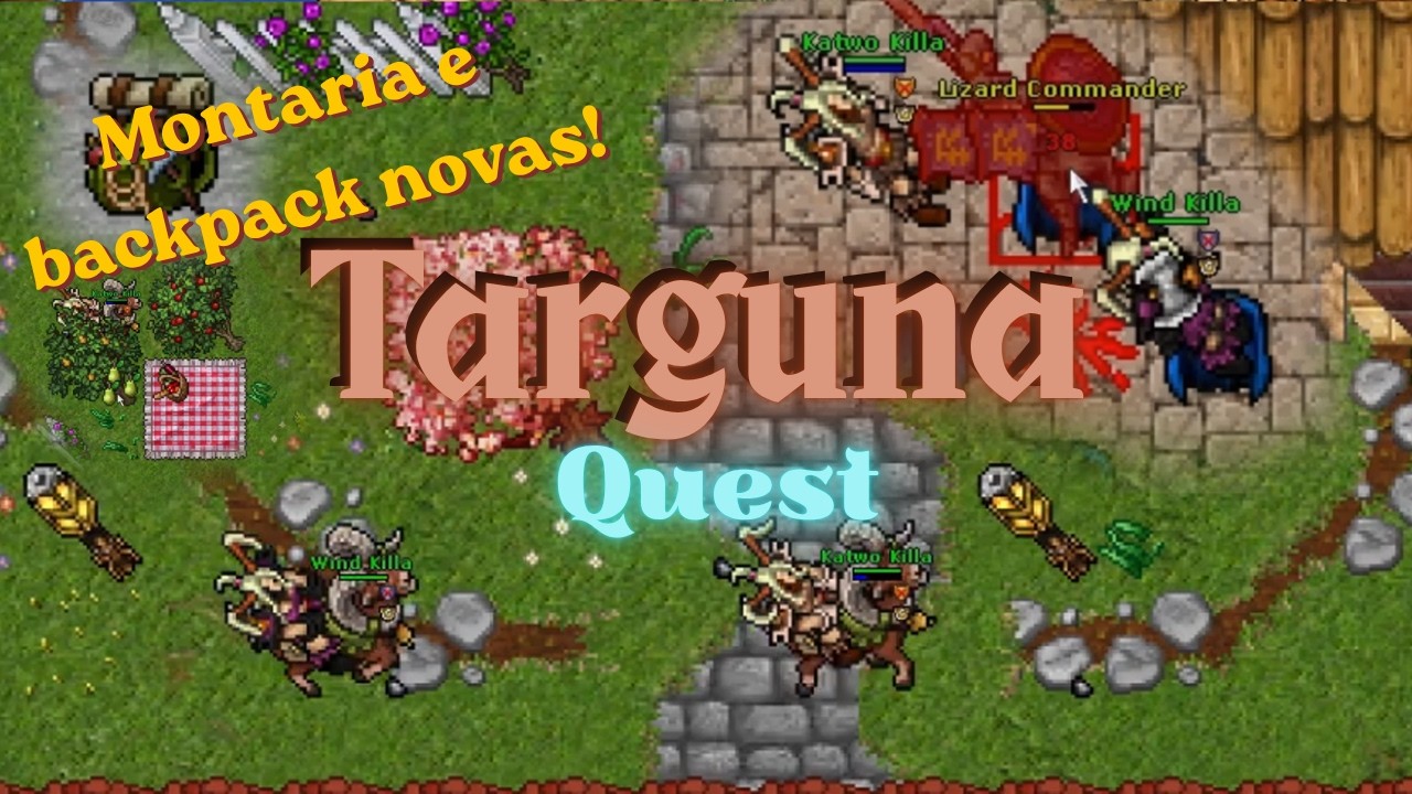 Targuna - Como conseguir a montaria e a backpack novas - Tibia