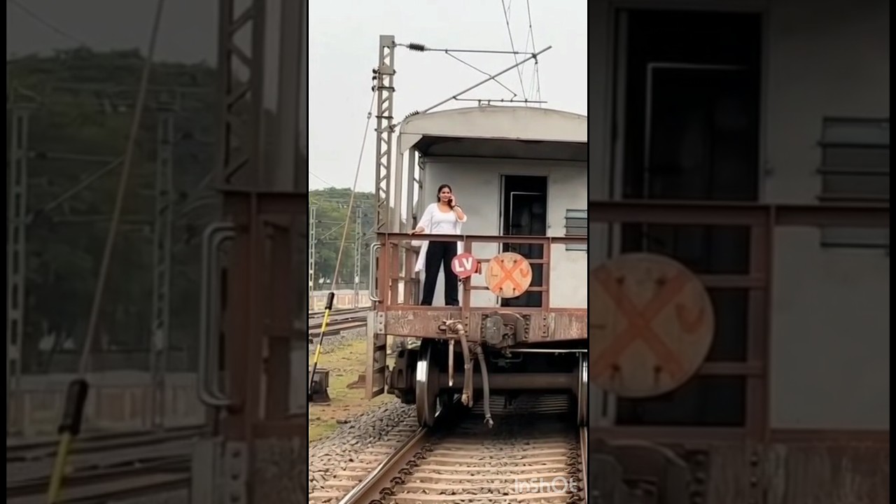 female train manager😱| Real Boss of the Train | #shorts #viralvideo #train #indianrailways #trains