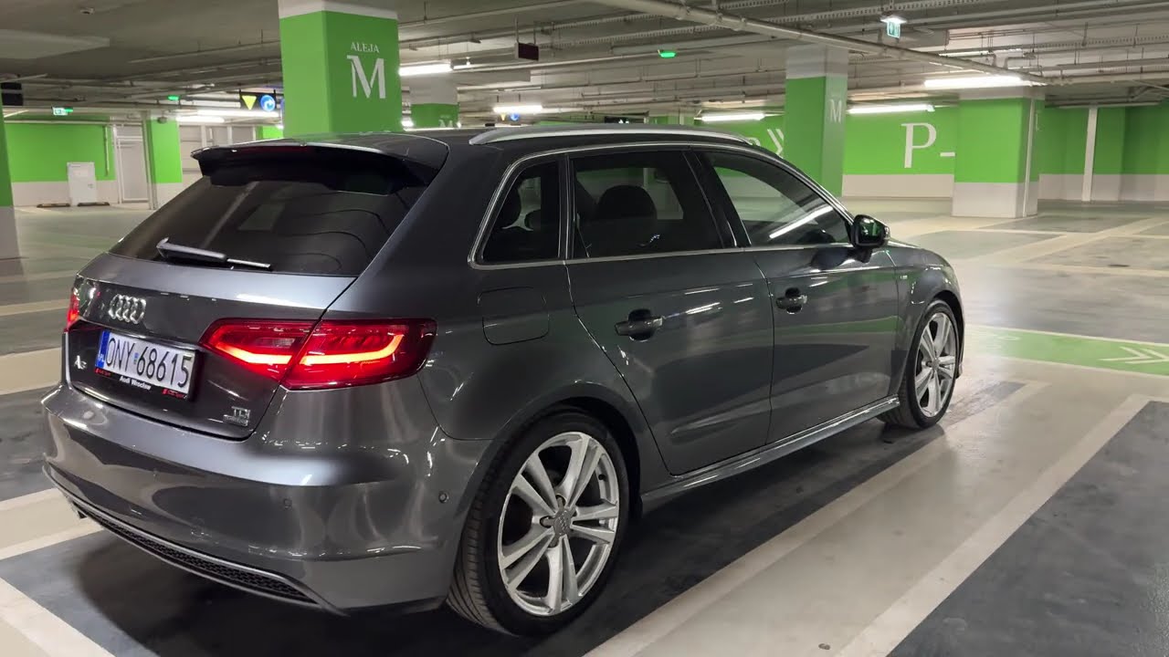 AUDI A3 8V 150KM Quattro 6-bieg manual 3x S-Line PLUS DaytonaGrau Pearl od 