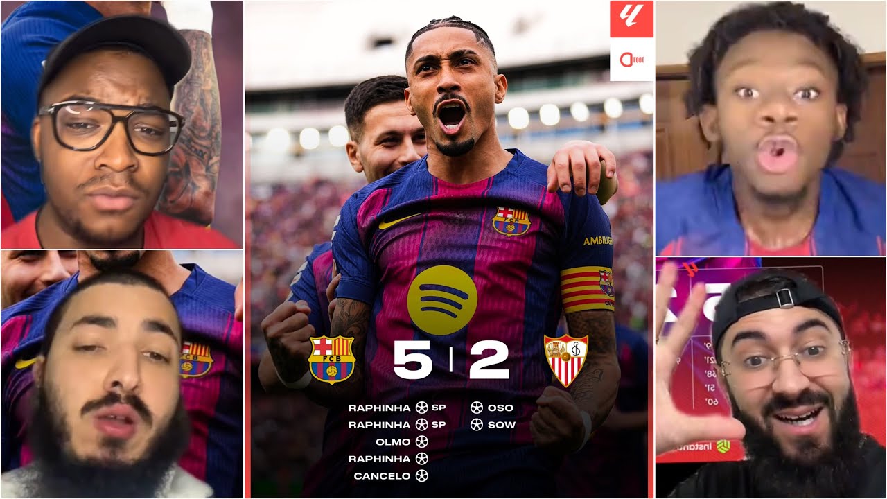 🚨🤬COLÈRE DES MADRILÈNES APRÈS LA VICTOIRE DU BARÇA 5-2 CONTRE SÉVILLE 🤧