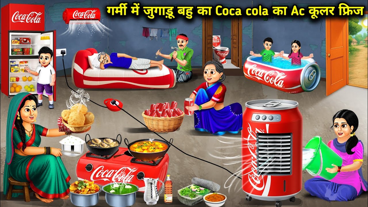 गर्मी में जुगाड़ू बहु का Cocacola का Ac कूलर फ्रिज | Jugaadu in Law's Coca-cola AC Cooler Fridge | 